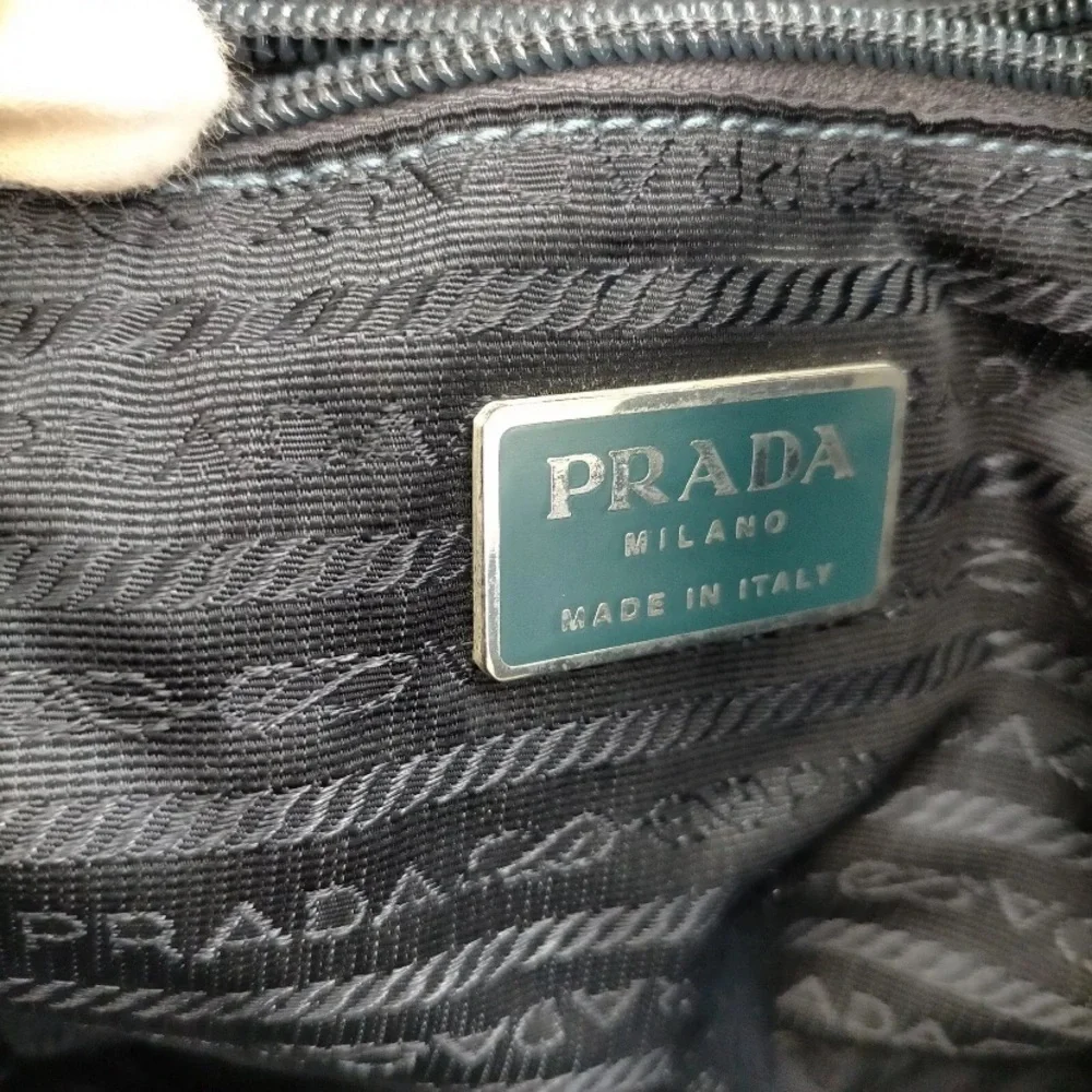 Prada Backpack Bag Blue Nylon